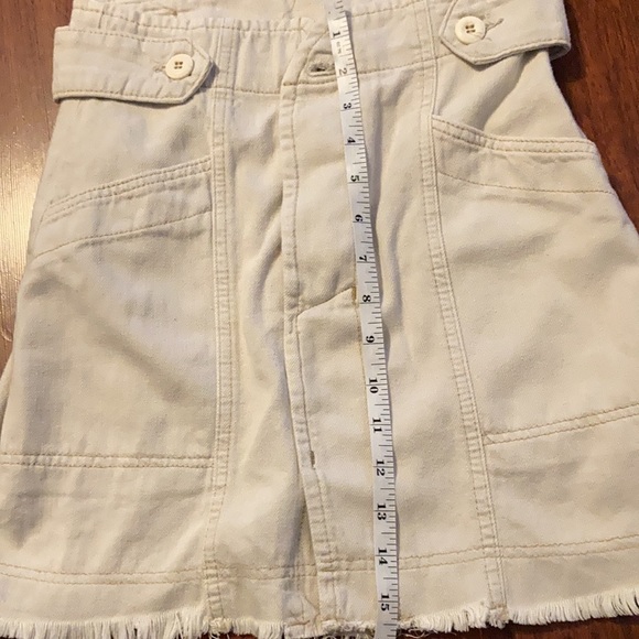 Free People Alpha Utility Denim Mini Skirt Size 0 - Picture 11 of 12